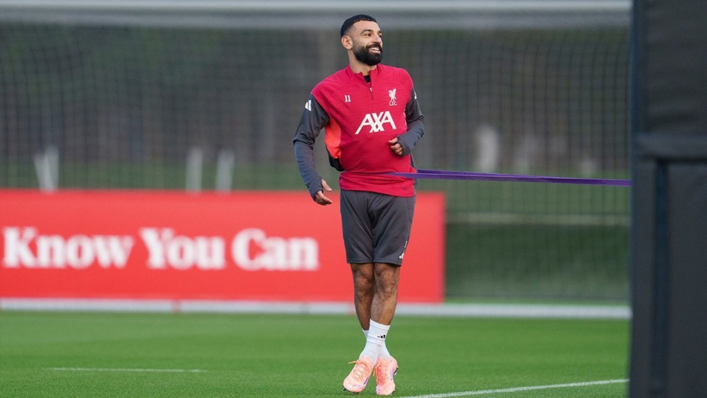 Mohamed Salah berlatih jelang laga Liverpool vs Marseille