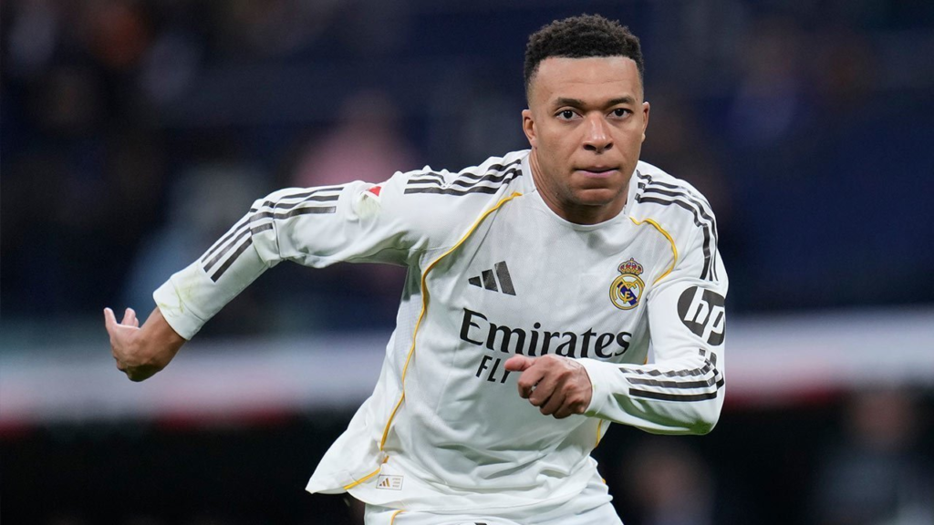 Kylian Mbappe beraksi bersama Real Madrid di pertandingan La Liga