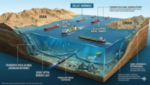 7 Dampak Besar Jika Iran Memutus Kabel Bawah Laut